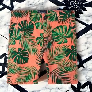 Boy monstera palm Chino shorts